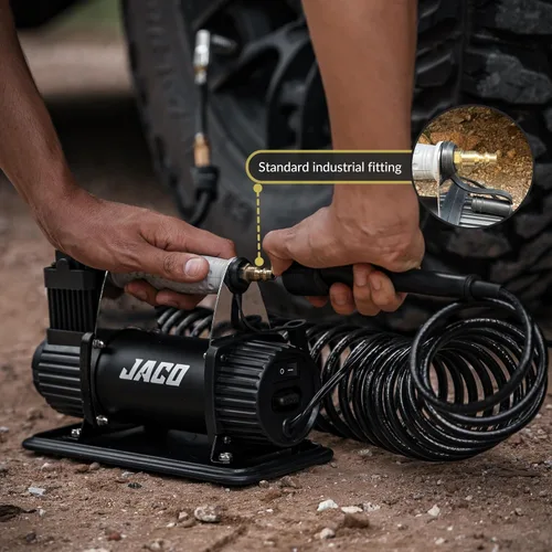 Miniatura 5 de JACO 4X4 TrailPro - Compresor de aire portátil resistente, 3.5 CFM (12V/33A) Kit de inflado de neumáticos On x Off Road