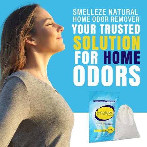 Miniatura 2 de SMELLEZE Bolsa desodorante reutilizable para eliminar olores en el hogar, eliminador de olores natural para el hogar, elimina el olor apestoso sin