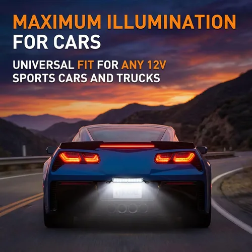 Miniatura 7 de ANKIA - Luz universal de 12 LED para matrícula, lámpara de marcha atrás, luces traseras para automóvil, remolque, UTV, ATV, camión, RV, barco