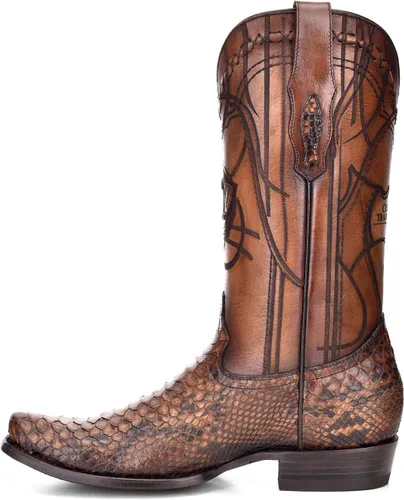 Miniatura 4 de Cuadra Botas Western para hombre en piel auténtica pitón, 1J1NPH