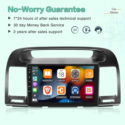 Miniatura 7 de [2G+64G] Radio de coche Android para Toyota Camry 2000 2001 2002 2003 2004 2005 2006, pantalla táctil estéreo de 9 pulgadas, Carplay/Android