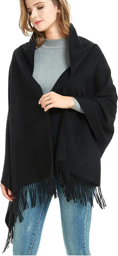 Miniatura 2 de Novawo Chal de lana extra grande, bufanda de invierno suave para mujer