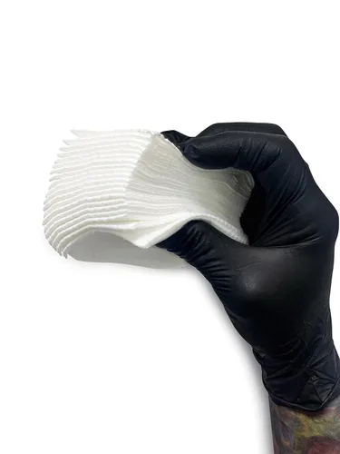 Miniatura 2 de Wipe Outz Toallas blancas para tatuajes – Toallitas secas de alta calidad para tatuajes y cuidados posteriores de PMU – Toallitas suaves y Blanco