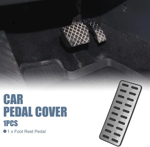 Miniatura 2 de X AUTOHAUX Cubierta del pedal del reposapies del vehículo Accesorios para automóviles Repalcemnt para Hyundai Elantra 1992-2022 tono plateado