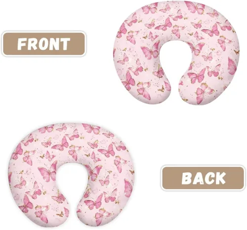 Miniatura 3 de Fundas de almohada para recién nacido, funda de almohada de lactancia para tumbona Boppy, funda de almohadas para lactancia materna para bebés, Rosa
