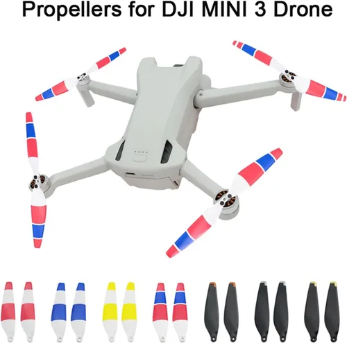 Miniatura 2 de SeiZed Hélices para DJI Mini 3 Drone Hélices de repuesto más silenciosas, de mayor eficiencia aerodinámica, potentes accesorios para drones