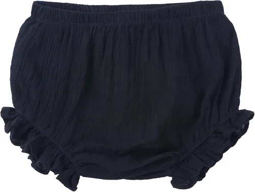 Miniatura 6 de UTTPLL Bloomers para bebés niñas y niños pequeños con volantes para pañales recién nacidos, algodón y lino, lindos pantalones cortos sueltos harén