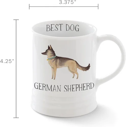 Miniatura 3 de Fringe Studio 481511 - Taza de cerámica, pastor alemán