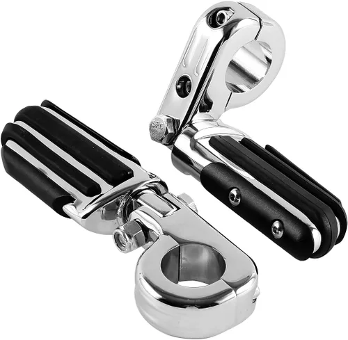 Miniatura 19 de Green-L Estriberas universales para motocicleta de 1 1/4 pulgadas con abrazadera P para Harley Sportster Softail Dyna Touring Road King Street Glide