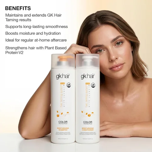 Miniatura 7 de Champú y Acondicionador Hidratante Juego Hidratante para Cabello Teñido Tratado Tratamiento de Queratina Limpieza Cabello Seco a Normal Sin Sulfatos