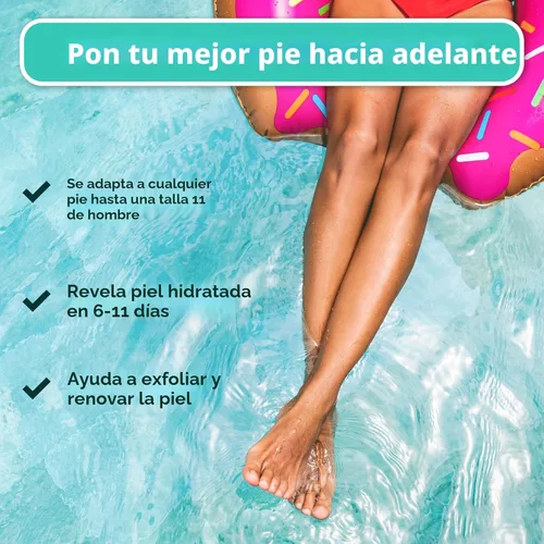 Miniatura 7 de DERMORA Mascarilla Exfoliante para Pies - Paquete de 2 Mascarillas Exfoliantes de Tamaño Regular para Pies Secos y Agrietados, Callos, Removedor