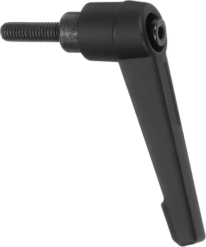 Miniatura 26 de uxcell Perillas ajustables M5 x 0.472 in, mango de rosca macho, botón de trinquete de liberación rápida, perno giratorio para maquinaria de torno