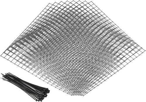 Miniatura 6 de PATIKIL Protectores de plantas de alambre pequeño de 13 x 15.7 pulgadas, paquete de 8 jaulas cuadradas de alambre para plantas de malla de jardín