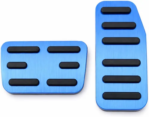 Miniatura 8 de Cubiertas de pedal de acelerador de gas de aleación de aluminio, accesorios interiores antideslizantes sin perforación, pedal de freno Pastillas