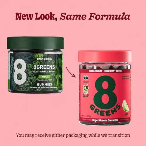Miniatura 7 de 8Greens Gomitas de Superalimentos Diarios - Potenciador de Superalimentos, Energía y Apoyo Inmunológico, Hecho con Verdaderas Verduras, Polvo