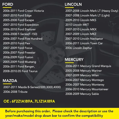 Miniatura 2 de NPAUTO Sensor de presión de neumáticos TPMS Compatible con Ford F150 06-08 Explorer Mustang Ranger Expedition Escape Focus Lincoln Mazda Mercury