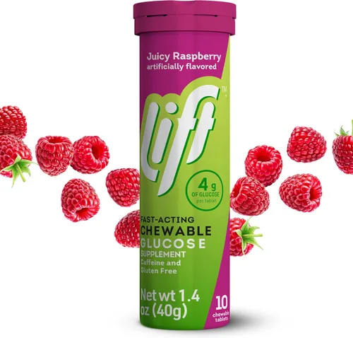 Miniatura 11 de Lift Glucosa, tabletas energéticas masticables de glucosa de acción rápida, arándano, tubo de 10 unidades (paquete de 12)