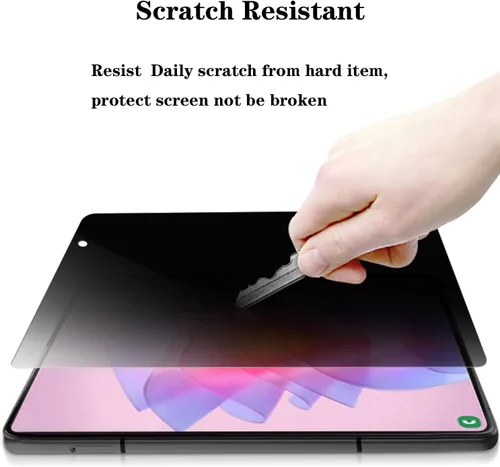 Miniatura 7 de Paquete de 2+2 protectores de pantalla mate de privacidad para Google Pixel 9 Pro Fold, antiespías, 1 unidad exterior + 1 película suave interior, 2