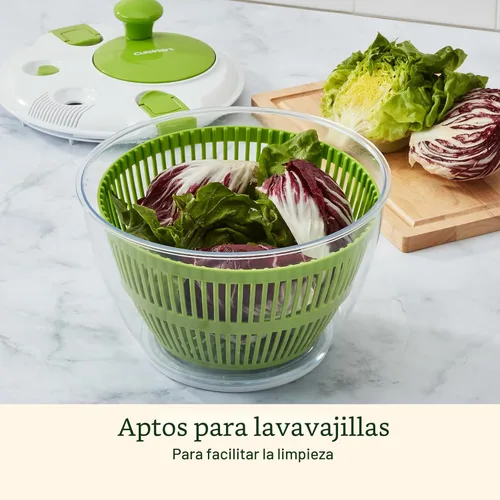 Miniatura 6 de Cuisinart Escurridor de Ensalada - Lavar, Centrifugar y Secar Ensaladas Verdes, Frutas y Verduras, 3qt, CTG-00-SSAS