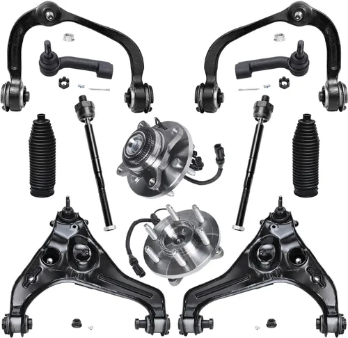 Miniatura 180 de Detroit Axle - Kit de nudillos de dirección delantera izquierda para Ford Edge Lincoln MKX 07-10, cojinete de rueda del lado del conductor, nudillo