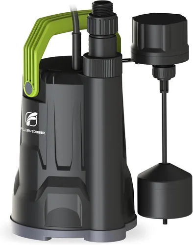 Miniatura 7 de FLUENTPOWER Bomba de sumidero, bomba de agua sumergible de 1/2 HP, bomba utilitaria de 2500 GPH de control manual para piscina, jardín, estanque