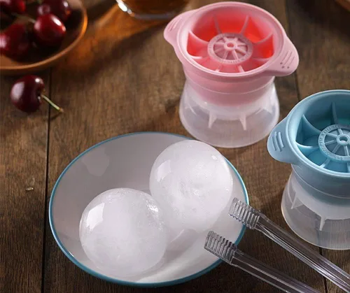 Miniatura 5 de AKOAK 1 paquete de molde de plástico para hockey sobre hielo, herramienta de helado de whisky, molde de bola de bricolaje, suministros de Azul-cielo