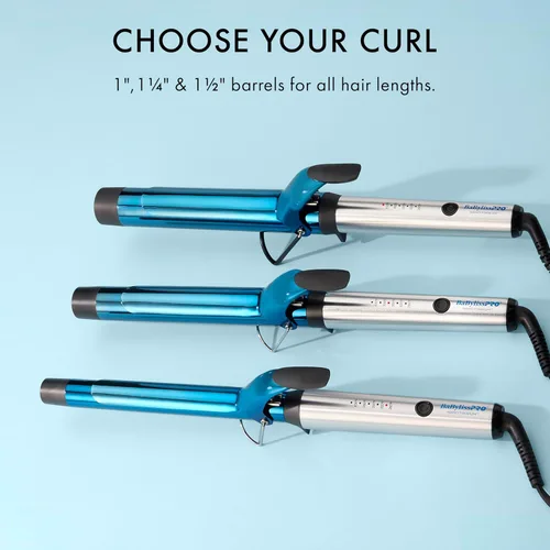 Miniatura 10 de BabylissPRO Nano Titanium Professional Curling Iron with Extended/Long Barrel Perfect for Longer Hair Azul