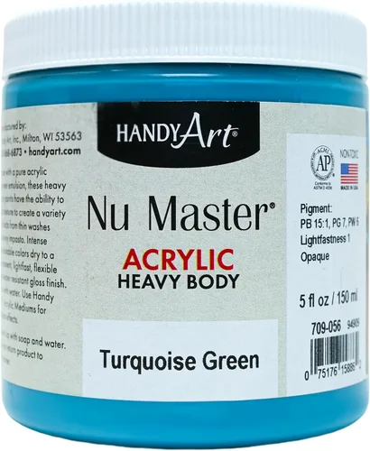 Miniatura 10 de Handy Art Nu Master - Pintura acrílica de cuerpo pesado, 8 onzas, carmesí Alizarin