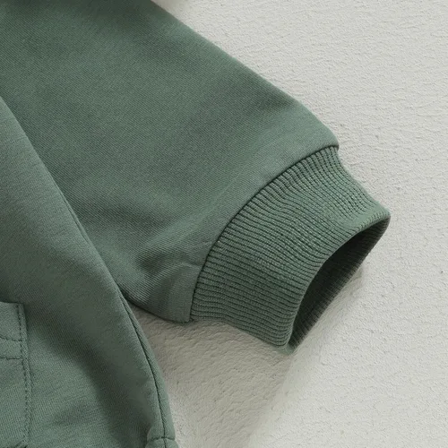 Miniatura 4 de Sudadera unisex para bebé niño y niña, mameluco de burbujas de manga larga con bolsillo, suéter cálido, ropa de otoño e invierno