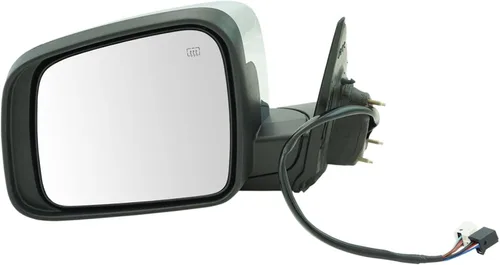 Miniatura 164 de TRQ Espejo plegable con calefacción eléctrica del lado del conductor con indicador de punto ciego pintura a juego negro liso compatible con Kia
