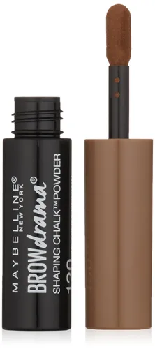 Miniatura 8 de Maybelline New York Brow Drama Shaping Chalk Power, marrón oscuro, 0.035 onzas líquidas