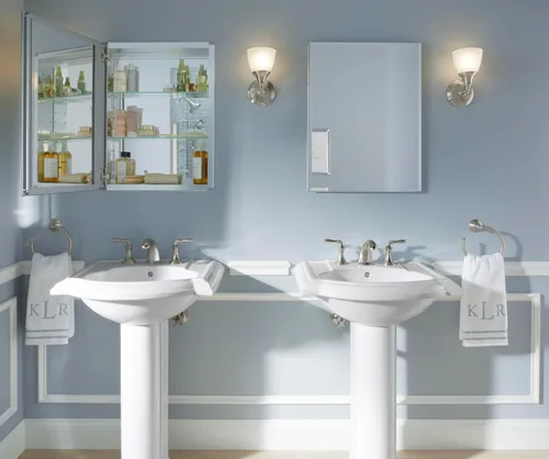 Miniatura 5 de Kohler CB-CLC2026FS - Espejo Botiquín de Baño sin Marco, Puerta Individual, Marco Rectangular de Borde Biselado, Espejo de Gabinete de Baño