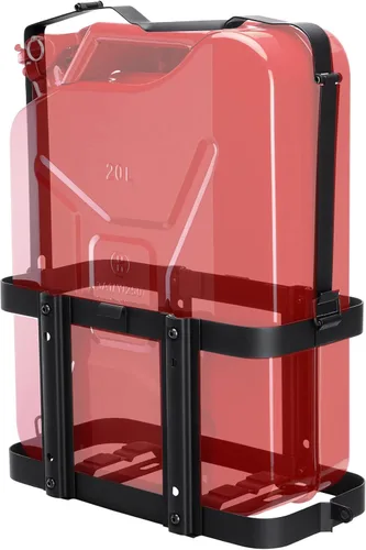Miniatura 9 de Paquete de 2 soportes de montaje actualizados para bidón Jerry, 5 galones (20 litros) Negro Soportes dobles bloqueables para bidón de gasolina