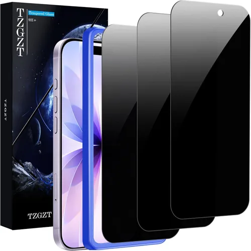 Miniatura 12 de TZGZT [True 9H+ Irrompible] Paquete de 3 para Protector de Pantalla iPhone 13 Película de Vidrio Templado, con Paquete de 3 Accesorios Protector