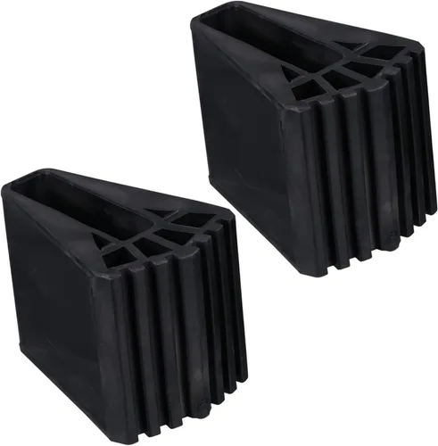 Hemobllo Fundas para patas de escalera, 4 unidades, antideslizantes, accesorios de escalera plegables, almohadillas de goma para pies de escalera