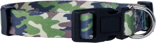 Collar de perro de camuflaje (grande, verde)