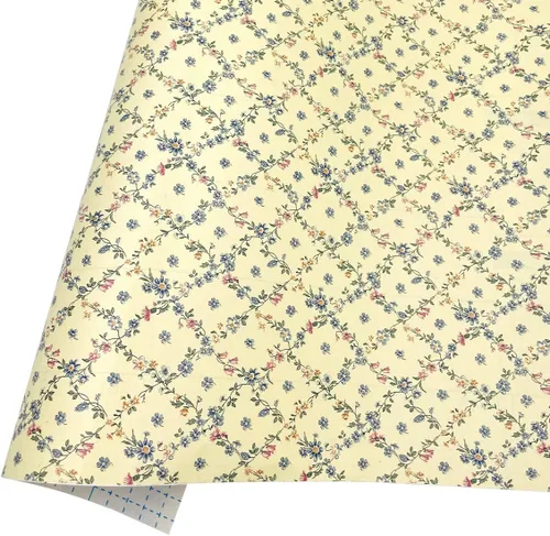 Miniatura 10 de Rollo de papel tapiz floral de 14.7 pies para despegar y pegar, removible, impermeable, renovar la superficie de los muebles (177 x 17.7 pulgadas)