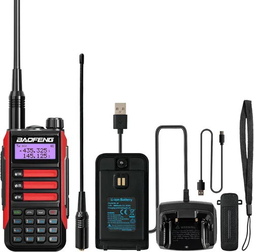 Miniatura 18 de BAOFENG Walkie Talkie UV-16R USB-C 10W con cable de programación Radio bidireccional impermeable de largo alcance de doble banda Radio portátil