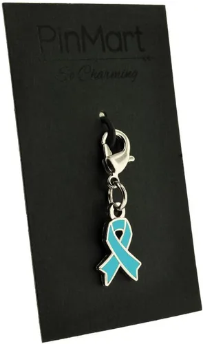 Miniatura 3 de PinMart Awareness Ribbon Enamel Charm Jewelry