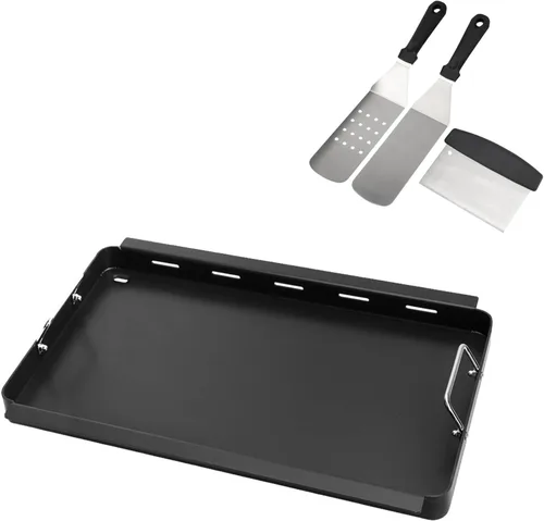 Inserto de plancha de tamaño completo con juego de espátulas para Charbroil TRU Infrared 3 quemadores 463355220 463242516 463242515 466242515