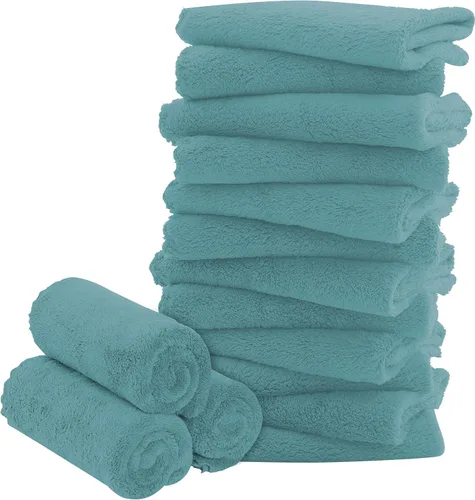 Miniatura 30 de Paquete de 16 paños para bebé, forro polar coral de lujo, extra absorbentes y suaves, para recién nacidos, bebés y niños pequeños, adecuados
