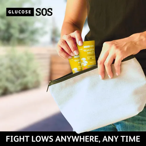 Miniatura 5 de Comprimidos de Glucosa SOS que se Derriten Hechos con Polvo de Dextrosa, Puré de Frutas Natural, Azúcar, Comprimidos de Glucosa, Suplemento