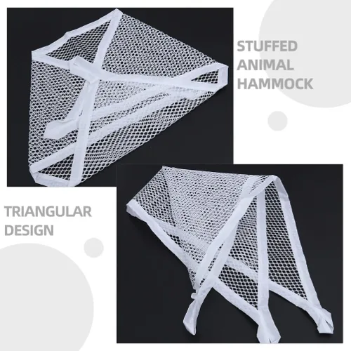 Miniatura 4 de Hamaca de red de animales de peluche para almacenamiento de juguetes, organizador de pared creativo para juguetes, mantas fáciles de instalar