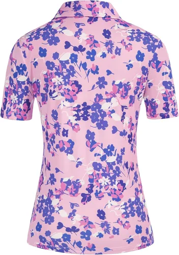 Miniatura 3 de JACK SMITH Women's Golf Polo Shirts Short Sleeve Lightweight Moisture Wicking Zipper Tennis Tops Slim Fit Sportwear
