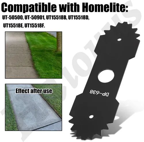 Miniatura 3 de Cuchilla de bordeadora 638006008 de 9 pulgadas compatible con Homelite Ryobi Edger, repuesto de cuchilla de bordeadora 638006008 638006007 RY13050