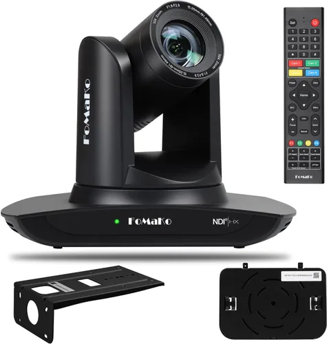 Miniatura 12 de FoMaKo Cámara PTZ HDMI K20UH 4K con seguimiento automático AI (Gen 3), certificado NDI HX3, zoom óptico 20X, USB 3.0/LAN, cámara PTZ 4K para Negro