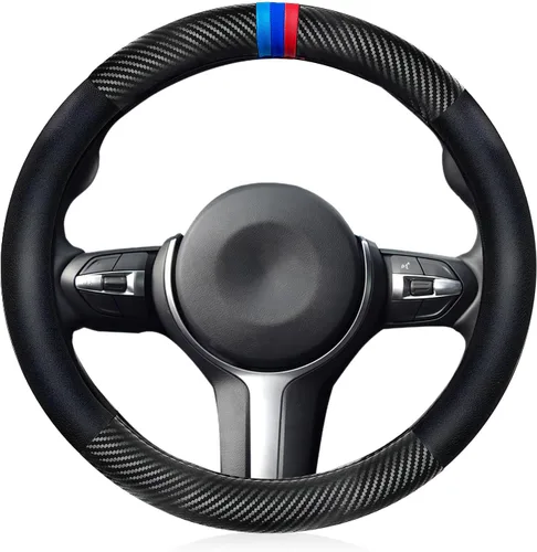 Juego de Funda de Volante de Fibra de Carbono con Patrón Deportivo de Alta Calidad para X1 X3 X5 M