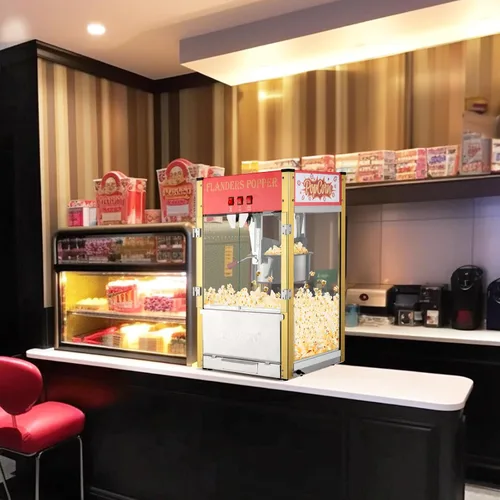 Miniatura 8 de ROVSUN - Máquina de palomitas de maíz con hervidor de 12 onzas, certificada por ETL, fabrica hasta 80 tazas, máquina de palomitas de maíz comercial