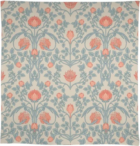 Miniatura 263 de Mantel Floral Retro de Pájaros, Diseño Original Bohemio William Morris Estampado Cubierta de Mesa para Hogar Picnic Fiesta Comedor Cocina William