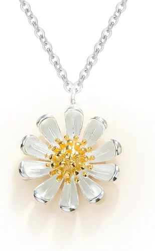 Daisy Necklace For Women 925 Sterling Silver Tiny Daisy Flower Pendant Necklace For Women, Daisy Flower Pendant Necklace Daisy Birthday Christmas
